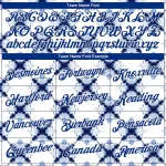 Custom Stitched Tie Dye Royal-White 3D Watercolor Shibori Style Sports Pullover Sweatshirt Hoodie - Image 3