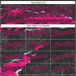 Custom Stitched Black Hot Pink 3D Pattern Design Torn Paper Style Sports Pullover Sweatshirt Hoodie - Image 3