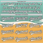 Custom Teal Black-Old Gold 3D Funny Christmas Authentic Baseball Jersey - Image 4