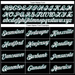 Custom Black White-Teal Performance T-Shirt - Image 3