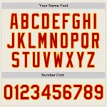 Custom Cream Red Gold-Green Authentic Baseball Jersey - Image 5