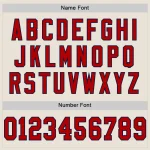 Custom Cream Red-Navy Mesh Authentic Throwback Football Jersey - Image 4