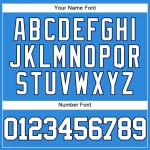 Custom Electric Blue White-Navy Authentic Baseball Jersey - Image 5