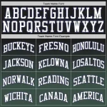 Custom Black White-Green Authentic Fade Fashion Basketball Jersey - Image 4