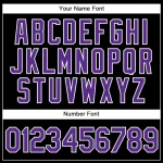 Custom Black Purple-White Performance Vapor Golf Polo Shirt - Image 5