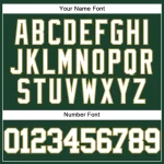 Custom Green White-Old Gold Authentic Baseball Jersey - Image 5