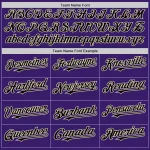 Custom Purple Black-Cream Bomber Full-Snap Varsity Letterman Two Tone Hoodie Jacket - Image 4