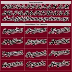 Custom Crimson Black-White Bomber Full-Snap Varsity Letterman Hoodie Jacket - Image 4