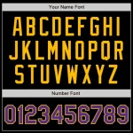 Custom Black Gold-Purple Bomber Varsity Letterman Zipper Jacket - Image 5