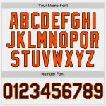 Custom White Brown-Orange Bomber Full-Snap Varsity Letterman Two Tone Hoodie Jacket - Image 5