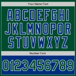 Custom Kelly Green Royal-White Bomber Varsity Letterman Two Tone Zipper Jacket - Image 5