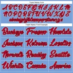 Custom Light Blue Red-Black Authentic Throwback Basketball Jersey - Image 3