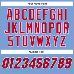 Custom Light Blue Red-Black Authentic Throwback Basketball Jersey - Image 4