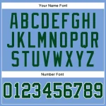 Custom Light Blue Green-White Authentic Throwback Basketball Jersey - Image 4