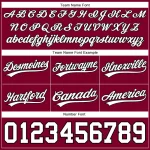 Custom Maroon White-Black Authentic Basketball Shorts - Image 3