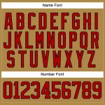 Custom Old Gold Red-Black Hockey Lace Neck Jersey - Image 5