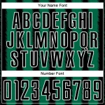 Custom Black Kelly Green-White Line Sublimation Soccer Uniform Jersey - Image 6