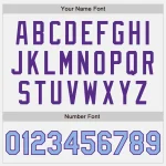 Custom White Light Blue-Purple Authentic Two Tone Baseball Jersey - Image 5