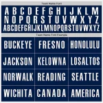 Custom White Navy-Orange Authentic Baseball Jersey - Image 4