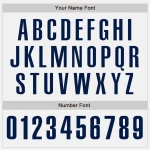 Custom White Navy-Orange Authentic Baseball Jersey - Image 5