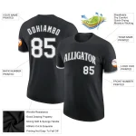 Custom Black White-Gray Performance T-Shirt - Image 2