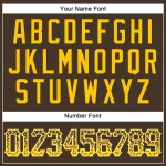 Custom Brown Gold-White Authentic Drift Fashion Baseball Jersey - Image 5