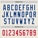 Custom Cream Royal-Red Hockey Jersey - Image 3