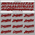 Custom Gray Red-Black Authentic Baseball Jersey - Image 4