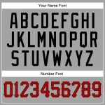 Custom Gray Red-Black Authentic Baseball Jersey - Image 5