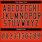 Custom Orange Black-Cream Authentic Baseball Jersey - Image 4