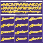 Custom Stitched Purple Gold-White Sports Pullover Sweatshirt Hoodie - Image 6