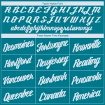 Custom Teal White V-Neck Basketball Jersey - Image 4