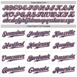 Custom White Navy Pinstripe Navy-Red Sports Pants - Image 3